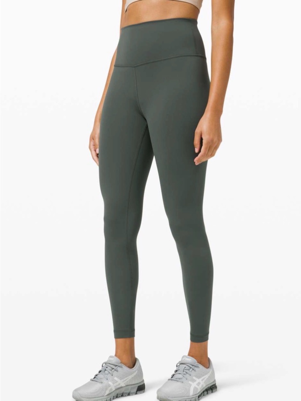 Lululemon Wunder Train High Rise Leggings In Smoked Spruce